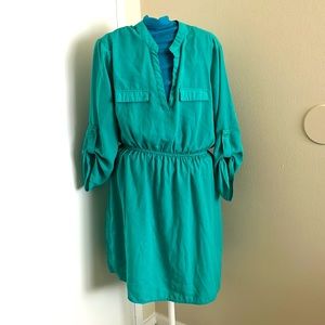 Stella Tweed | Women’s | Large | Teal Dress